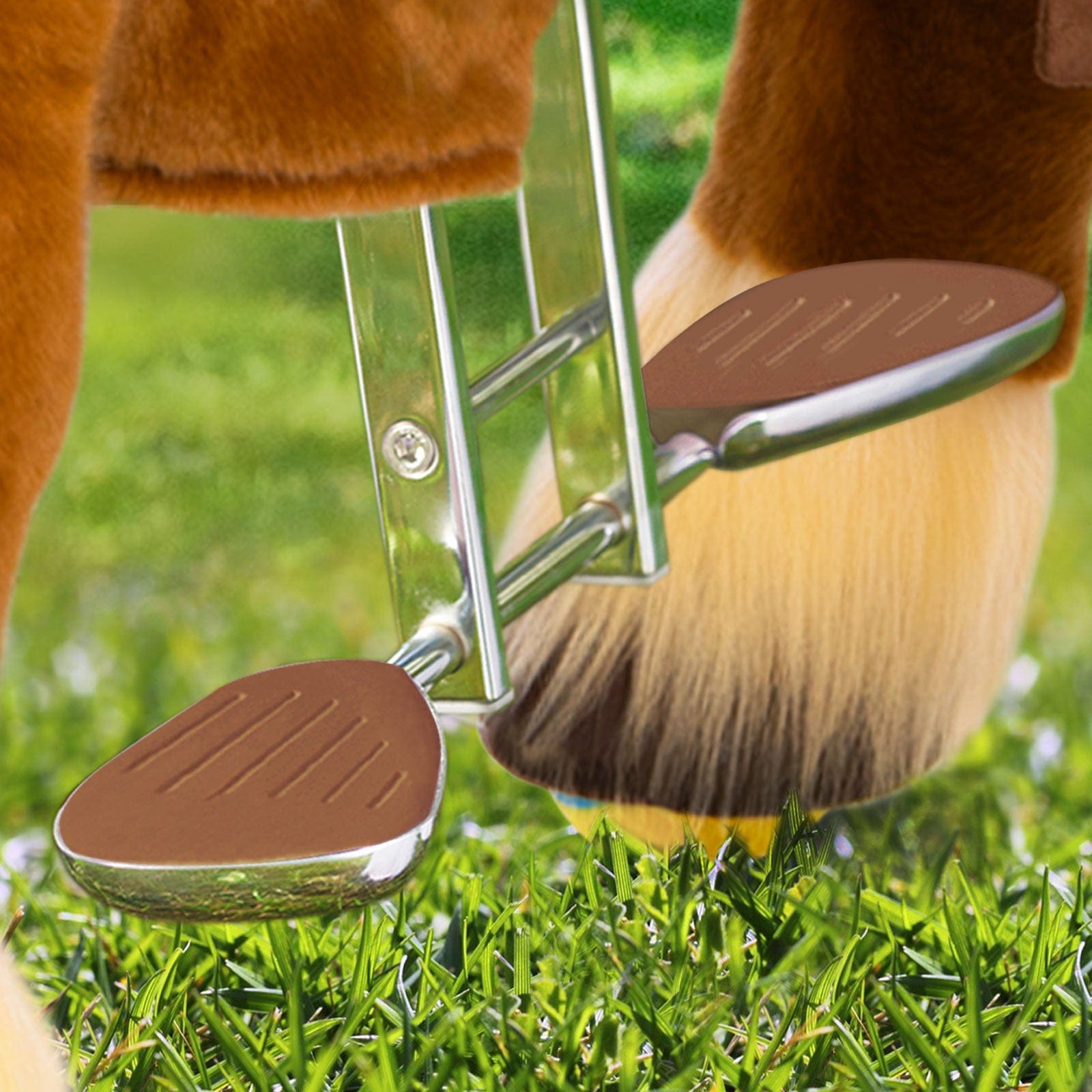 PonyCycle Model X® Ride-On Horse, Brown - Rideable Toy for Kids Age 4-7, Mechanical Walking Ride-On Toy