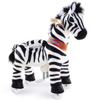 PonyCycle Model U® Zebra Ride-On for Kids Age 3-4, Mechanical Walking Pony Toy